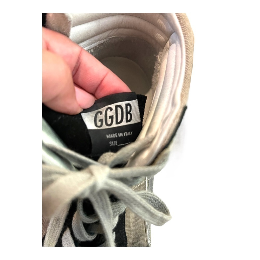 Golden Goose Slide High Top Sneakers IT 40 US 7 Designer Canvas Suede Zip - Picture 10 of 15